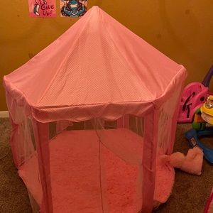 Cute play tent for baby girl . Lights are included
